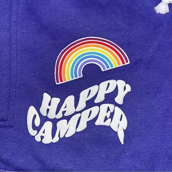 NWT Happy Camper Playboy X PacSun Purple Graphic Sweatshorts Shorts Size Small - Picture 7 of 12